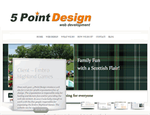 Tablet Screenshot of 5pointdesign.ca